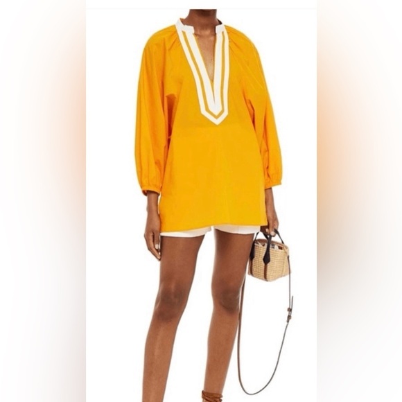 Tory Burch Tops - Tory Burch Vibrant Yellow Tunic Top
